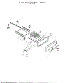 30" Floor / Broiler Pan parts for Frigidaire Range 2428A from AppliancePartsPros.com