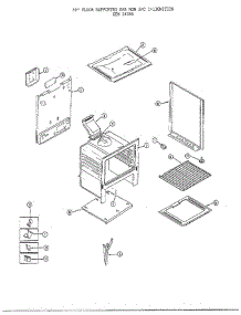 30" Floor / Basic Body parts for Frigidaire Range 2428A from AppliancePartsPros.com