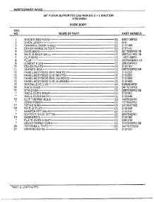 30" Floor / Basic Body Page 2 parts for Frigidaire Range 2428A from AppliancePartsPros.com