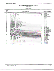 30" Floor / Basic Body Page 3 parts for Frigidaire Range 2477A from AppliancePartsPros.com