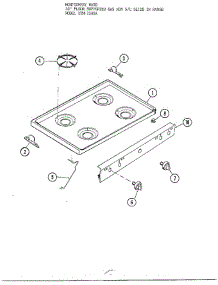 30" Floor Gas / Top parts for Frigidaire Range 2509A from AppliancePartsPros.com