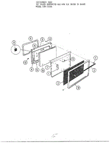 30" Floor Gas / Oven Door parts for Frigidaire Range 2509A from AppliancePartsPros.com
