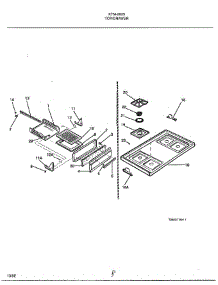 Top / Drawer parts for Frigidaire Range 2823 from AppliancePartsPros.com