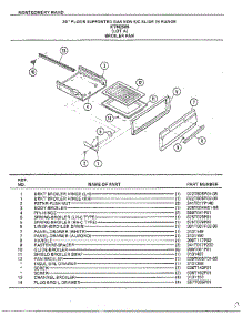 Broiler Pan parts for Frigidaire Range 2509A from AppliancePartsPros.com
