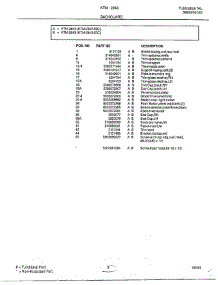 Backguard Page 2 parts for Frigidaire Range 2843-80C from AppliancePartsPros.com