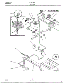 Burner parts for Frigidaire Range 2843-80C from AppliancePartsPros.com
