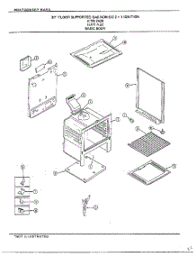 Basic Body parts for Frigidaire Range 2428A from AppliancePartsPros.com