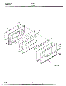Door parts for Frigidaire Range 283440B from AppliancePartsPros.com