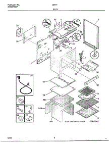 Body parts for Frigidaire Range 284447B from AppliancePartsPros.com