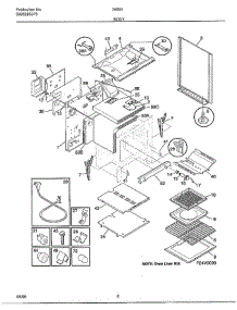 Body parts for Frigidaire Range 285660A from AppliancePartsPros.com
