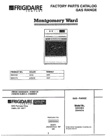 Gas Range Front Cover parts for Frigidaire Range 284440A from AppliancePartsPros.com