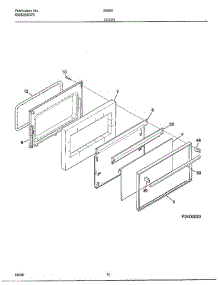 Door parts for Frigidaire Range 285660A from AppliancePartsPros.com