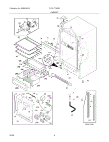 05 - Cabinet parts for Frigidaire Freezer PLFH1779GS2 from AppliancePartsPros.com