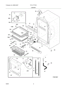 05 - Cabinet parts for Frigidaire Freezer PLFU1777DS1 from AppliancePartsPros.com