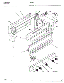 Backguard parts for Frigidaire Range 2823 from AppliancePartsPros.com