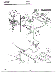 Burner parts for Frigidaire Range 2823 from AppliancePartsPros.com