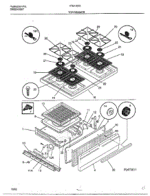 Top / Drawer parts for Frigidaire Range 2823 from AppliancePartsPros.com