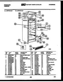 03 - Cabinet Parts parts for Frigidaire Freezer UFPF101LD1 from AppliancePartsPros.com