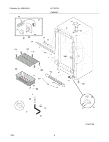 05 - Cabinet parts for Crosley Freezer UL1793CA5 from AppliancePartsPros.com