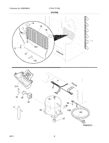 07 - System parts for Frigidaire Freezer LFUH21F7LM2 from AppliancePartsPros.com