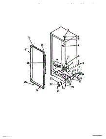 02 - Cabinet Hinges, Apron, Door Mouldin parts for Frigidaire Freezer UFS16KW2 from AppliancePartsPros.com