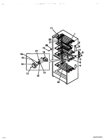03 - Interior Cabinet parts for Frigidaire Freezer UFS16KW2 from AppliancePartsPros.com