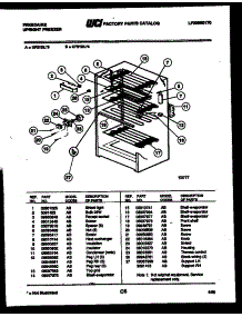04 - Shelf Parts parts for Frigidaire Freezer UF21DL4 from AppliancePartsPros.com