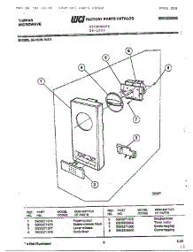 Tappan Microwave parts for Frigidaire Microwave 56-1030 from AppliancePartsPros.com