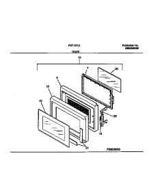 03 - Door parts for Frigidaire Microwave FMT157U1W0 from AppliancePartsPros.com