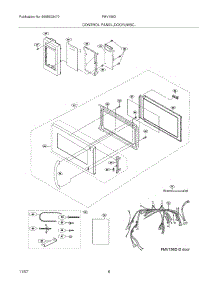05 - Control Panel / Door parts for Frigidaire Microwave FMV156DSF from AppliancePartsPros.com