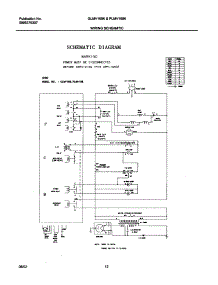12 - Wiring Schematic parts for Frigidaire Microwave GLMV168KS3 from AppliancePartsPros.com