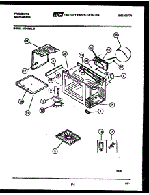 04 - Wrapper And Body Parts parts for Frigidaire Microwave MC1335L5 from AppliancePartsPros.com