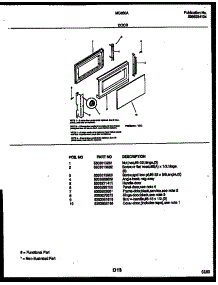 03 - Door Parts parts for Frigidaire Microwave MC850A2 from AppliancePartsPros.com