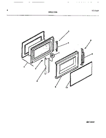 03 - Door parts for Frigidaire Microwave MC850P1 from AppliancePartsPros.com