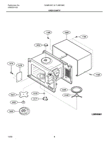 07 - Oven Cavity parts for Frigidaire Microwave PLMB186CC1 from AppliancePartsPros.com