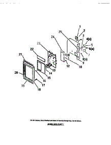 02 - Electrical Controls, Panel, Trim parts for Frigidaire Microwave MVH1150C1 from AppliancePartsPros.com