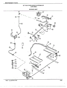 30" Gas Over / Under Burner Assy parts for Frigidaire Range 3488A from AppliancePartsPros.com