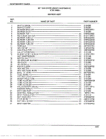 30" Gas Over / Under Burner Assy Page 2 parts for Frigidaire Range 3488A from AppliancePartsPros.com