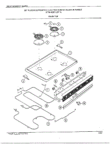 30" Floor / Main Top parts for Frigidaire Range 4507A from AppliancePartsPros.com