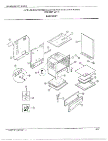 30" Floor / Basic Body parts for Frigidaire Range 4507A from AppliancePartsPros.com
