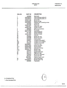 Body Page 2 parts for Frigidaire Range 4803A from AppliancePartsPros.com