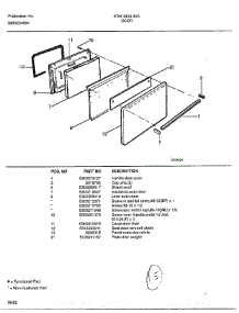 Door parts for Frigidaire Range 4803A from AppliancePartsPros.com