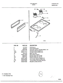 Door Page 2 parts for Frigidaire Range 4803A from AppliancePartsPros.com