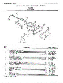 30" Floor Supported Broiler Pan parts for Frigidaire Range 2448B from AppliancePartsPros.com