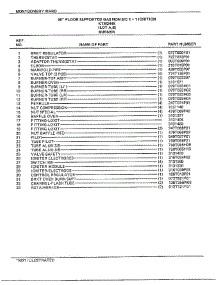 30" Floor Supported Gas Burner Page 2 parts for Frigidaire Range 2448B from AppliancePartsPros.com