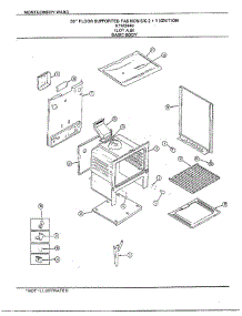 30" Floor Supported Gas Basic Body parts for Frigidaire Range 2448B from AppliancePartsPros.com