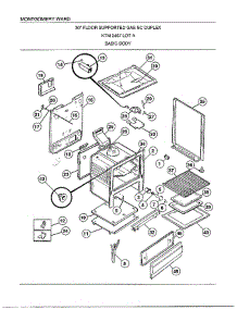 Basic Body parts for Frigidaire Range 2467A from AppliancePartsPros.com