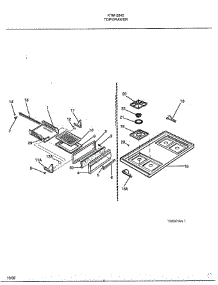 Top / Drawer parts for Frigidaire Range 2343-87A from AppliancePartsPros.com