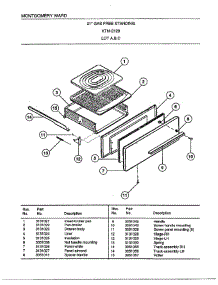 21" Gas Free Standing Page 8 parts for Frigidaire Range 2129C from AppliancePartsPros.com