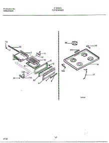 Top / Drawer parts for Frigidaire Range 2803 from AppliancePartsPros.com